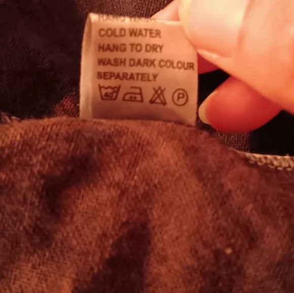 Black Tie-Dye ~ Crossbody Hobo Sling Bag - Picture 5 of 9